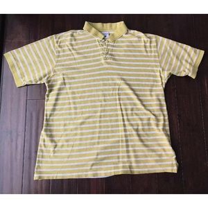 Men’s XL Columbia Polo Golf Shirt Green Stripe